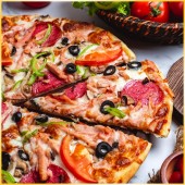 Pizza Rusticiana specialitatea casei - 28cm