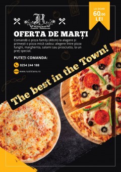 Oferta de Marti  PIZZA FAMILIY PRIMESTI GRATIS PIZZA MICA